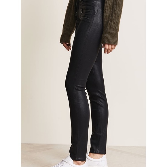 PAIGE COATED BLACK EDGEMONT JEAN - Picture 5 of 11